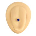 Blue Press Fit Gem Ball Tongue Bar image 0