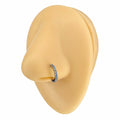 Blue CZ Lined Bendable Hoop image 0