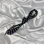 Black Rainbow Reflective Star Shoe Laces image 0