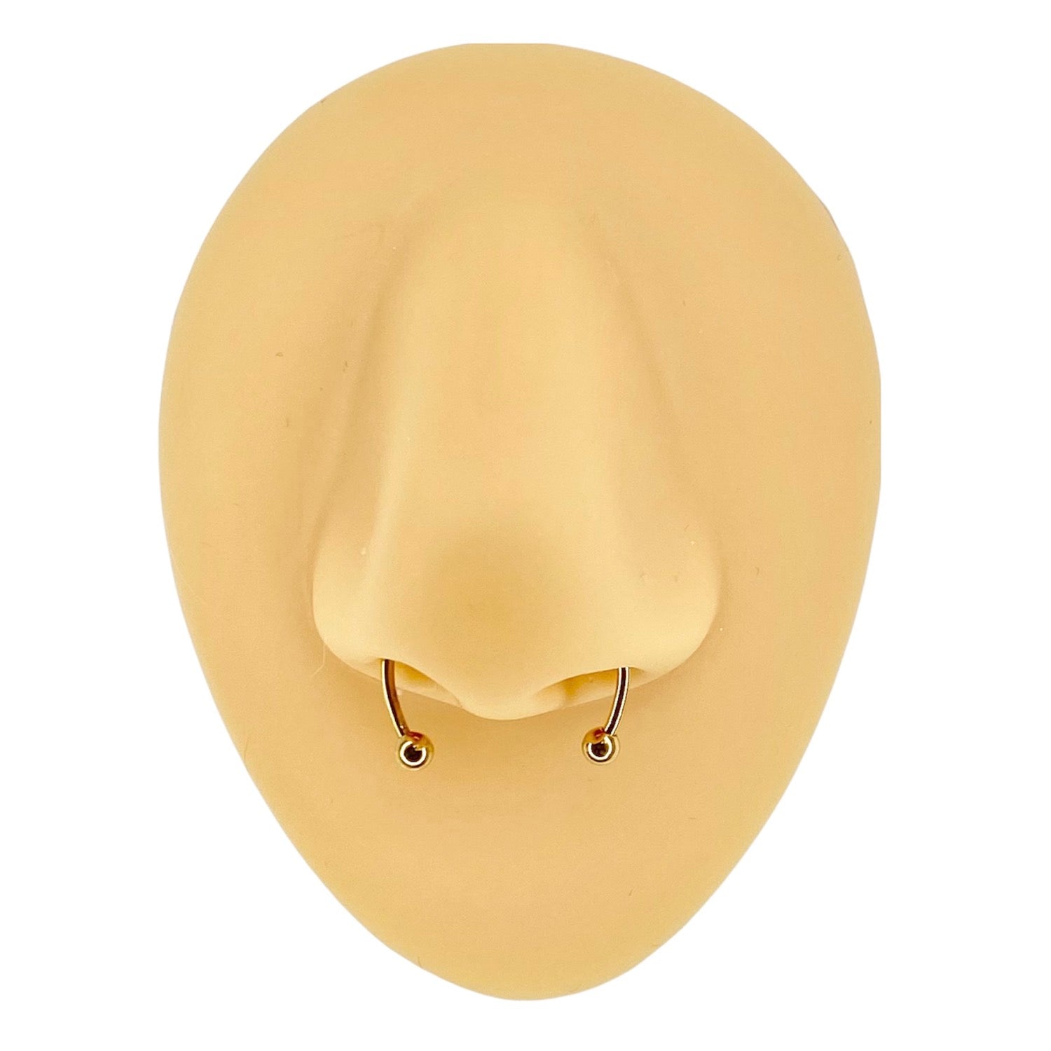 Gold Fake Septum Magnetic Horseshoe image 0