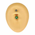 Green Opal Glitter Belly Bar  image 0