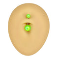Green Matte Pearlescent Belly Bar  image 0