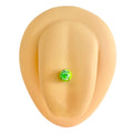 Green AB Coated Splash Effect Tongue Bar image 0