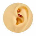 Orange Tiger Print Curved Barbell image 0