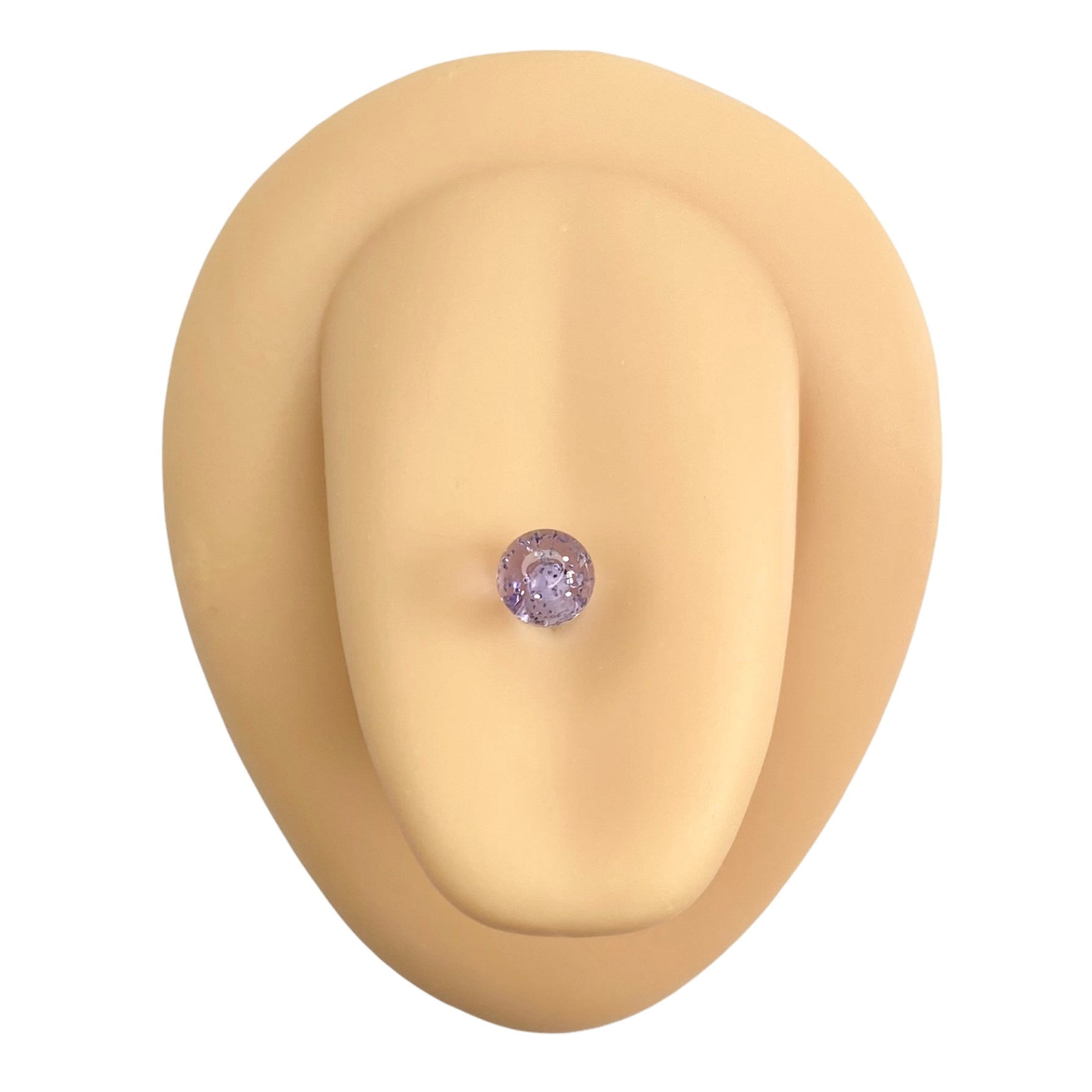 Lilac Glitter Tongue Bar image 0