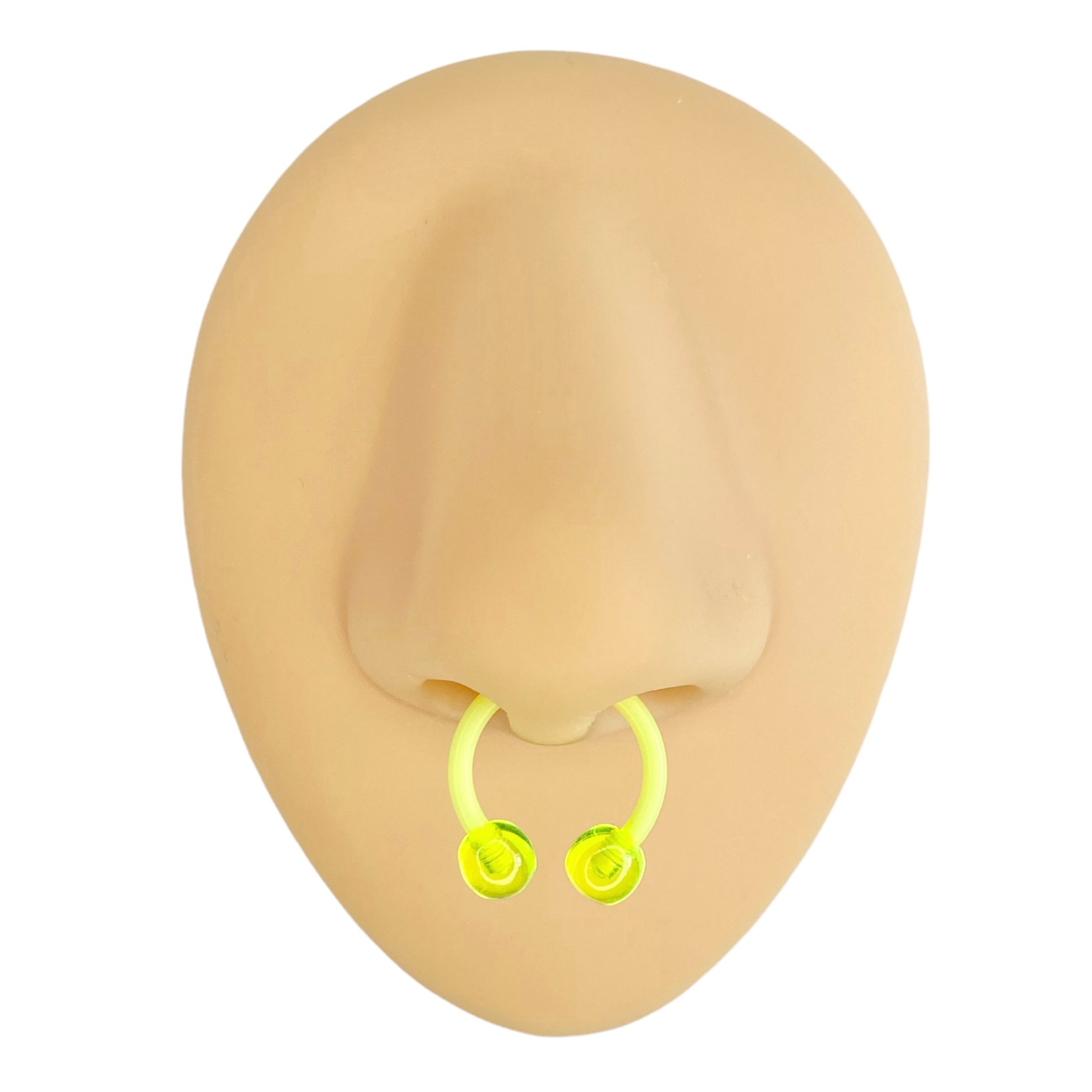 Green / Yellow Bio Flex Horseshoe Hoop  image 0