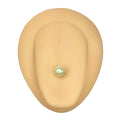 Green Faux Pearl Tongue Bar image 0