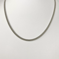 Silver 4mm Curb Chain Necklace image 0