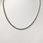 Silver 4mm Curb Chain Necklace image 0