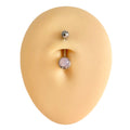 Pink Crystal Opal Belly Bar  image 0