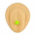 Green Glow In The Dark Star Tongue Bar image 0