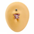 Pink Bling Butterfly Belly Bar  image 0