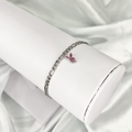 Pink Mini CZ Playboy Bracelet image 0