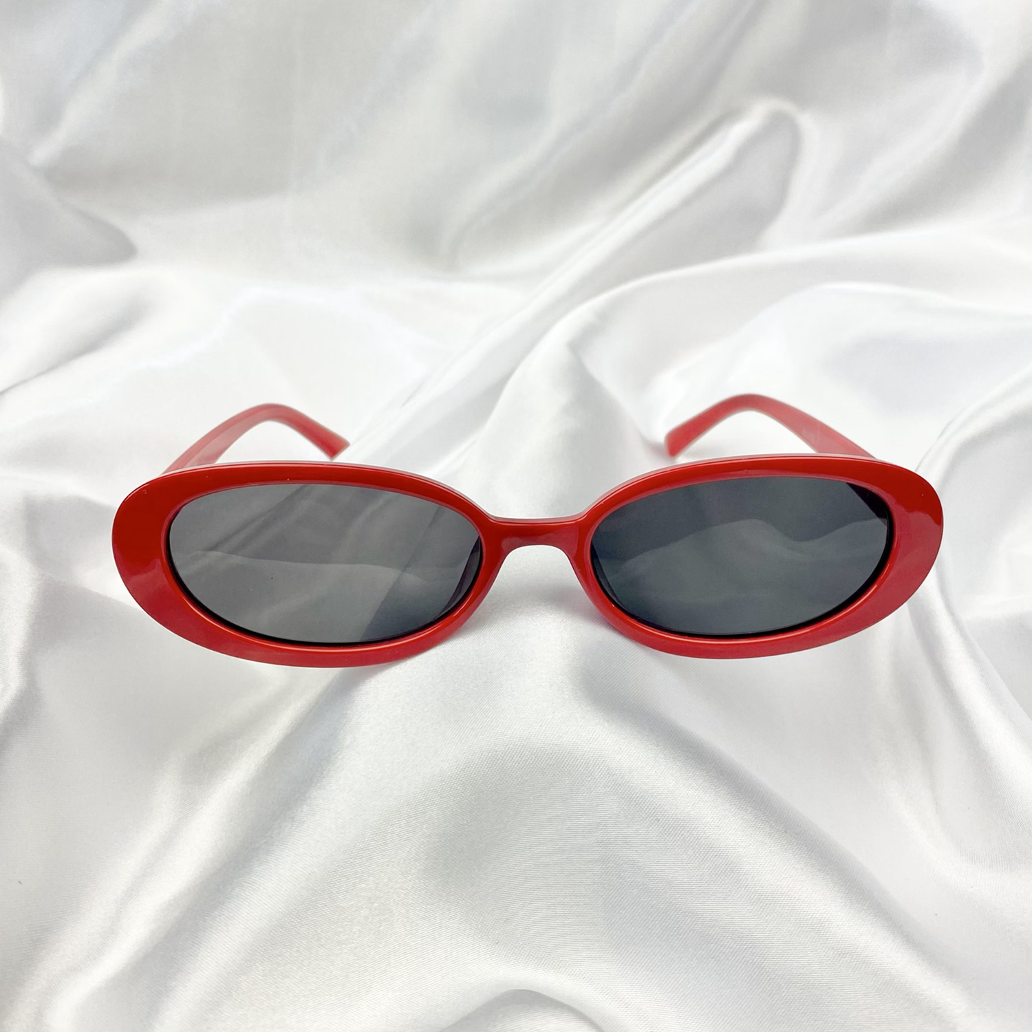 Red Oval Sunglasses image 1
