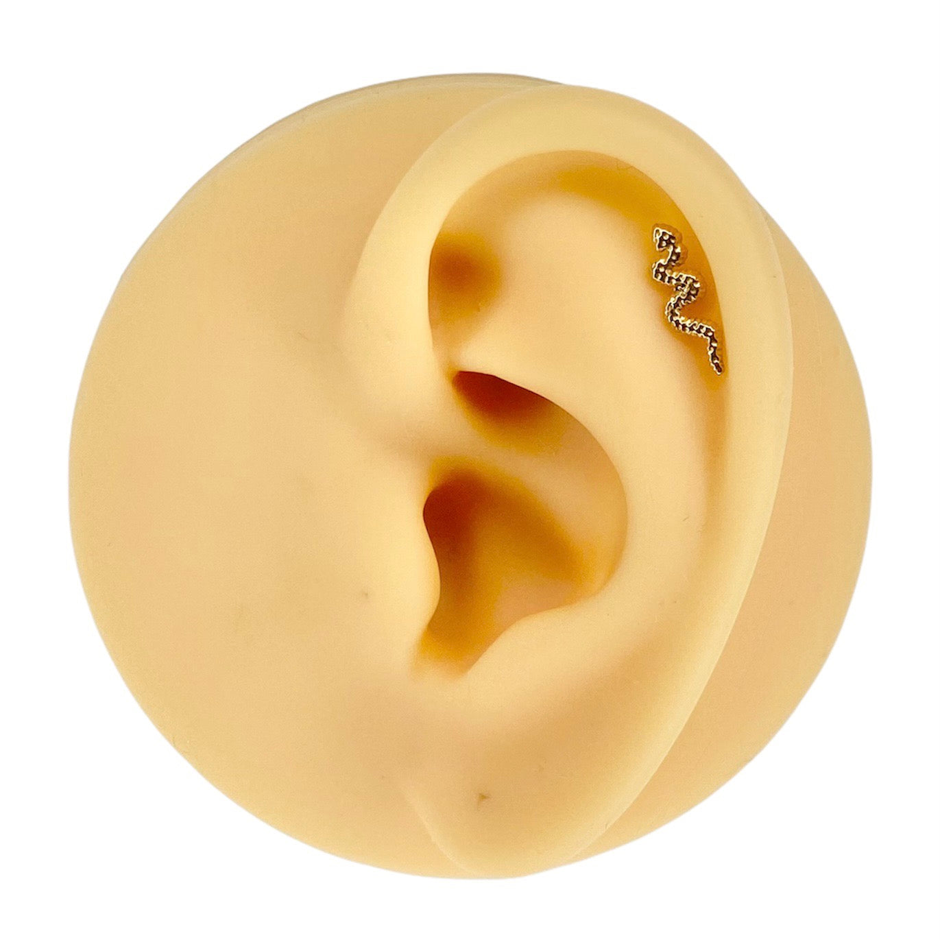 Gold Snake Barbell Stud image 0
