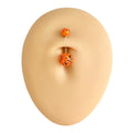 Neon Orange Splash Effect Belly Bar  image 0