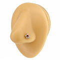 Red CZ Flower Nose Stud image 0