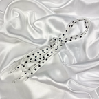 White Rainbow Reflective Star Shoe Laces image 0