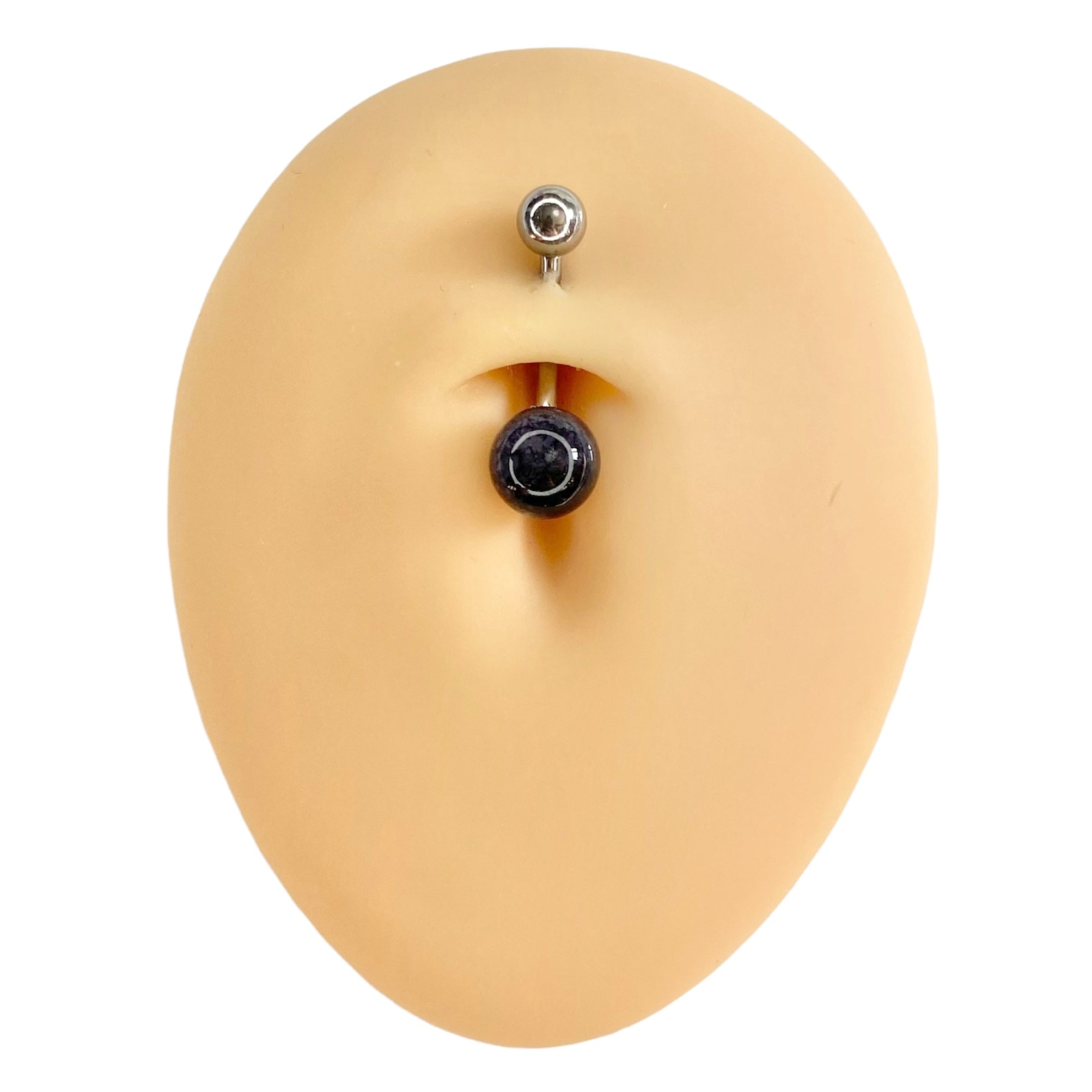 Black Watercolour Effect Belly Bar  image 0