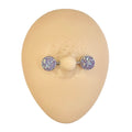 Purple Druzy Stone Nipple Bar image 0