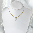 Gold CZ Ear Playboy Necklace image 1