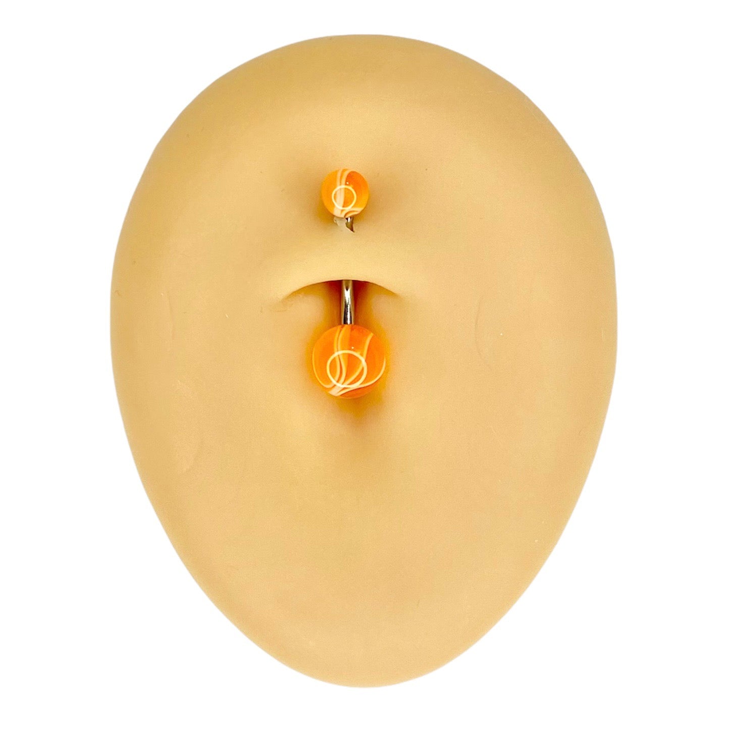 Orange Marble Effect Belly Bar  image 0