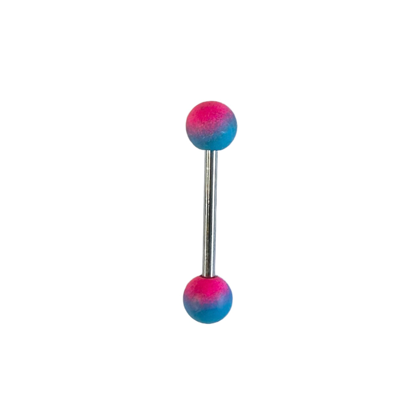 Pink & Blue Two Tone Tongue Bar image 1