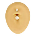 White Marble Effect Belly Bar  image 0