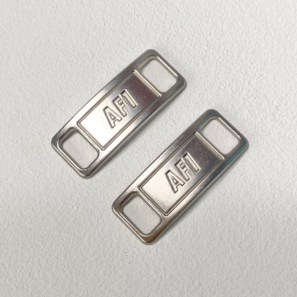 Silver AF1 Shoe Lace Buckle image 1
