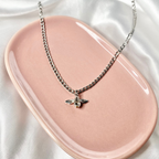 Silver Mini Realistic Bee Necklace image 2