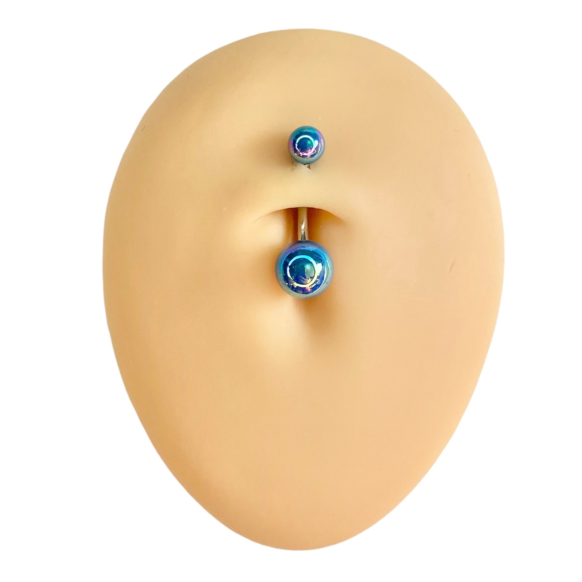 Blue Metallic AB Belly Bar  image 0