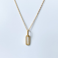 Gold CZ Chain Link Necklace image 0