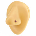 Pink Mini Crystal Flower Nose Stud image 0