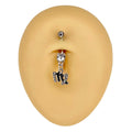 Virgo Zodiac Dangle Belly Bar  image 0