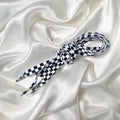 Black & White Checkered Shoe Laces image 0