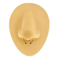 Gold Fake Septum Horseshoe  image 0