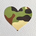 Camo Heart Nipple Covers image 0