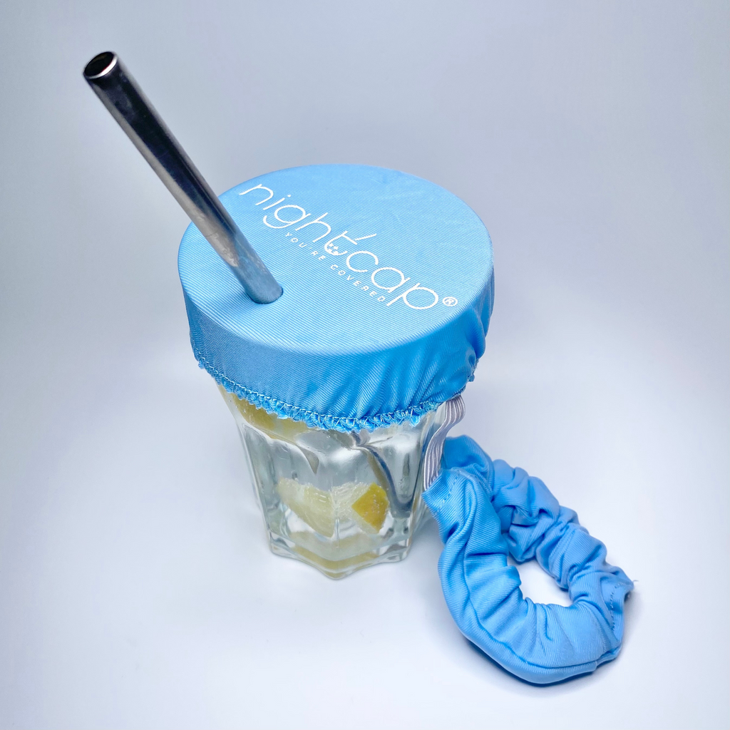 Blue NightCap® Spike Prevention Scrunchie image 0