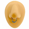 Blue CZ Bendable Hoop  image 0