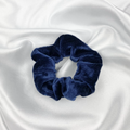Dark Blue Velvet Scrunchie image 0
