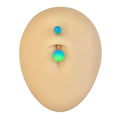 Blue & Green Two Tone Belly Bar  image 0