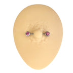 Pink Rhinestone Nipple Bar  image 1