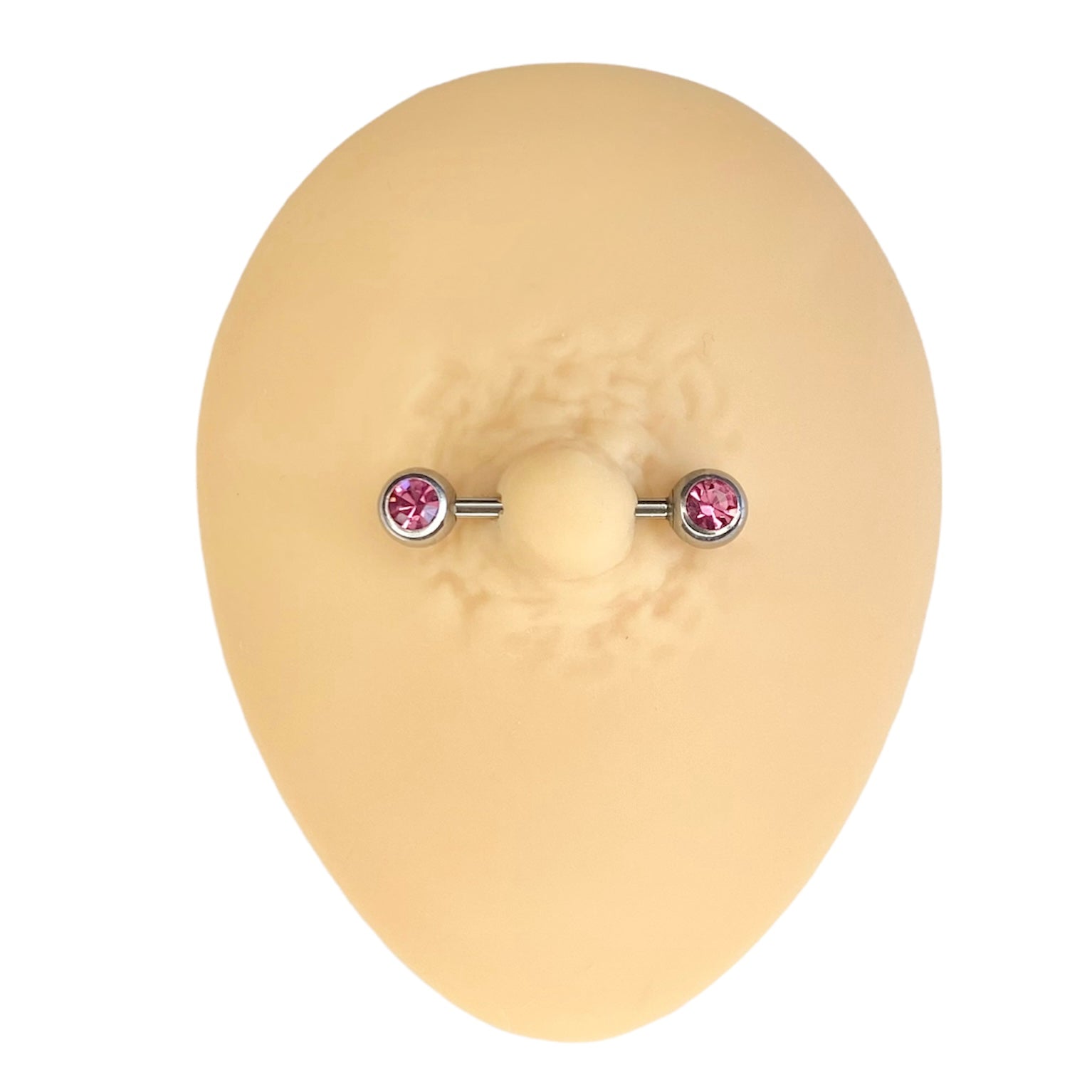 Pink Rhinestone Nipple Bar  image 1