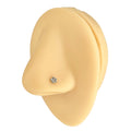 Silver Mini Crystal Flower Nose Stud image 0