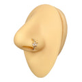Gold Triple Marquise CZ Lined Hoop image 0