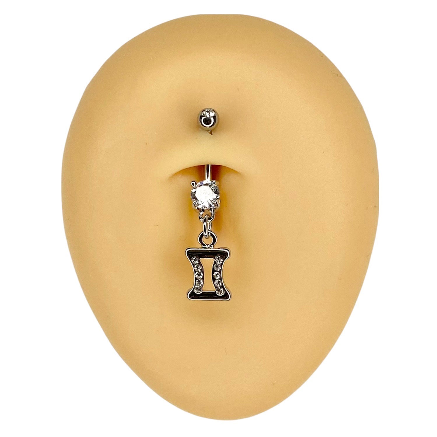 Gemini Zodiac Dangle Belly Bar  image 0