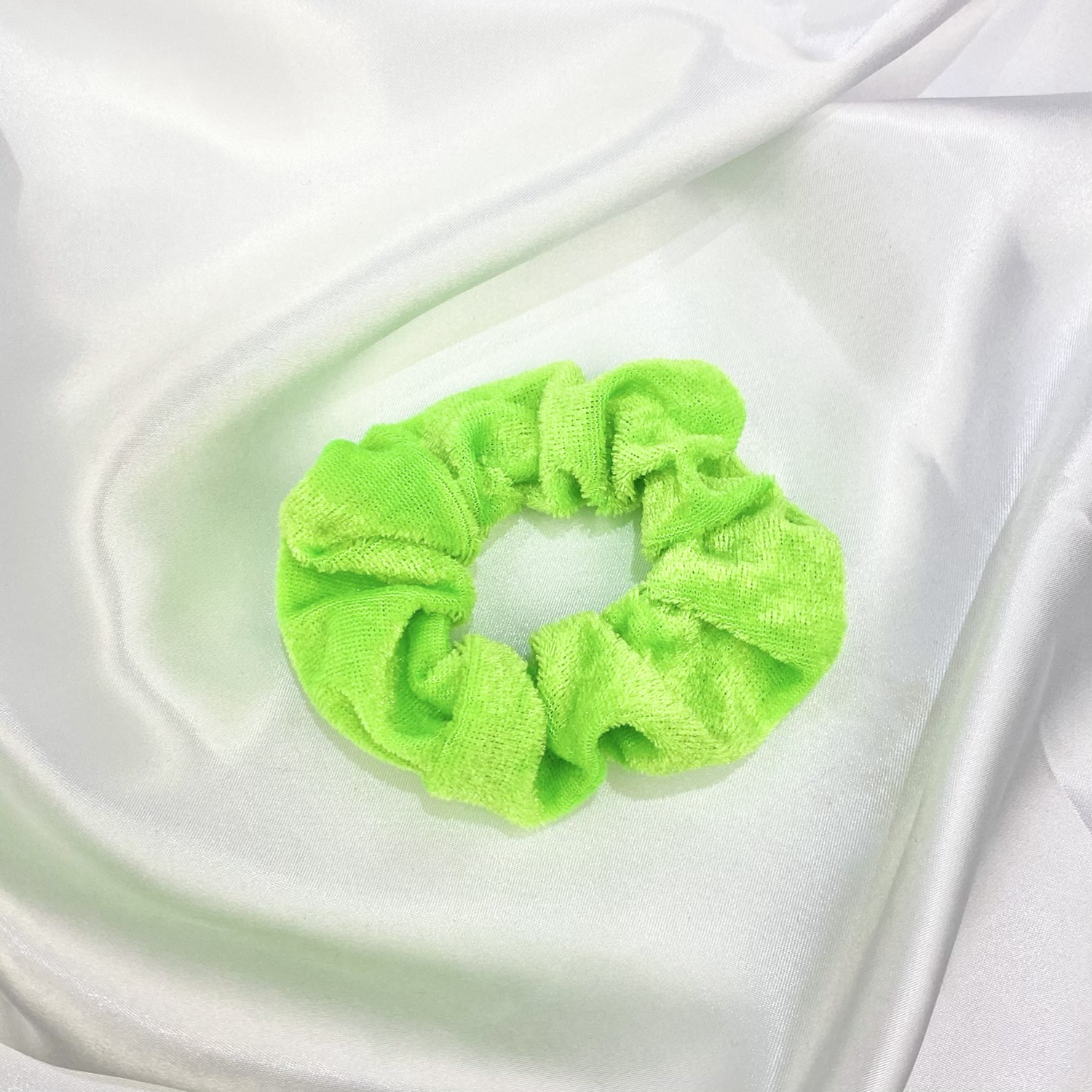 Green Velvet Scrunchie image 0