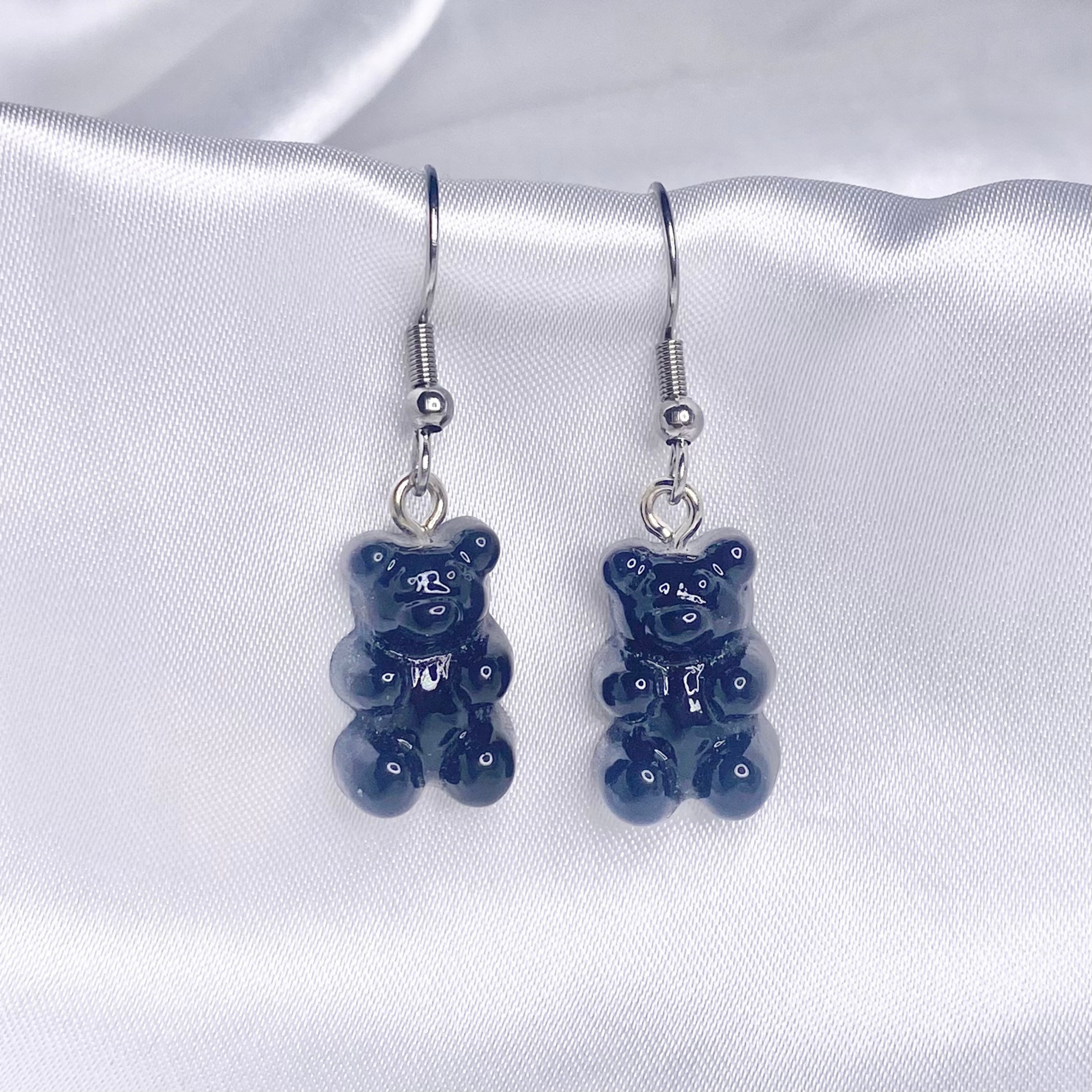 Liquorice Gummy Bear Earrings image 0