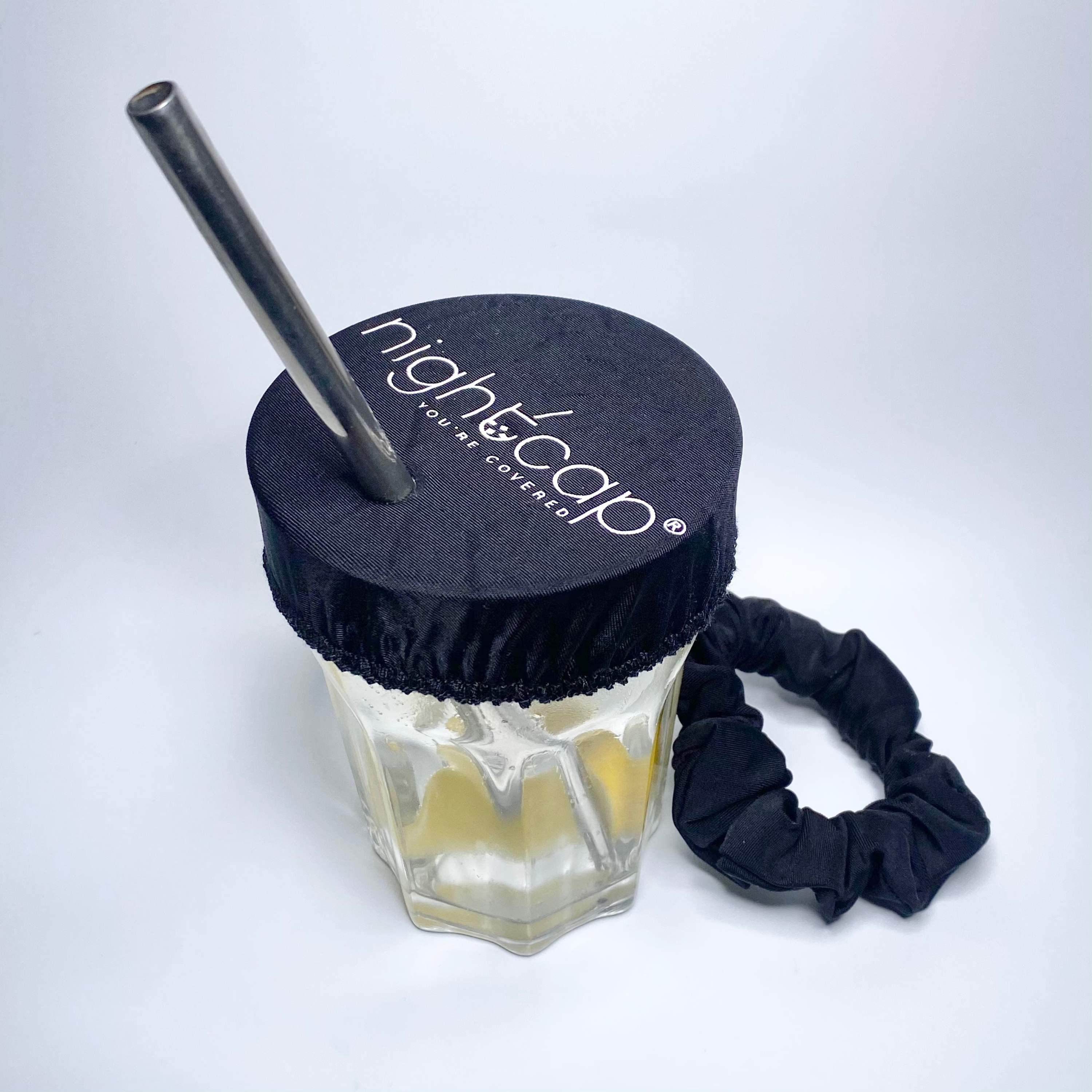 Black NightCap® Spike Prevention Scrunchie image 0