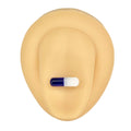 Blue Acrylic Pill Tongue Bar image 0